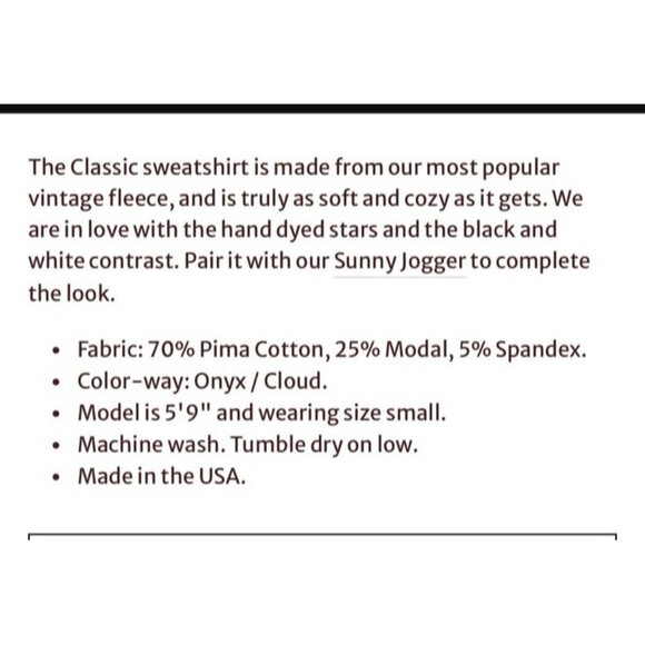 NWT Size S - Electric & Rose Classic Sweatshirt (NWT US$ 188) - Picture 3 of 11